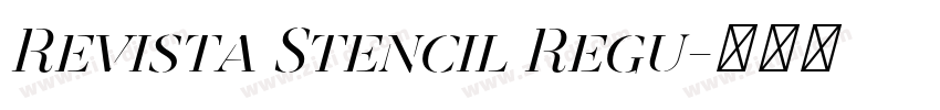 Revista Stencil Regu字体转换